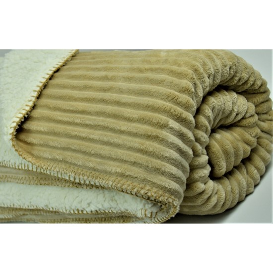 Luxurious blanket, dual sided banket, corduroy, fleece