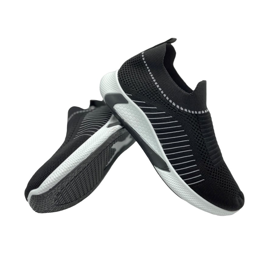 mens black slip on sneakers