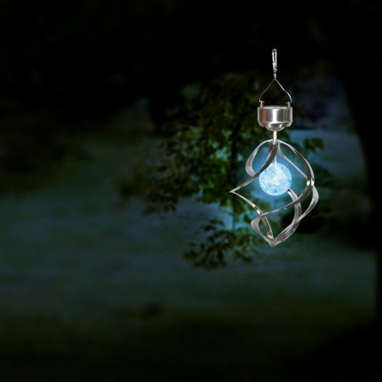 Wind spinner, Solar lights, Garden decoration