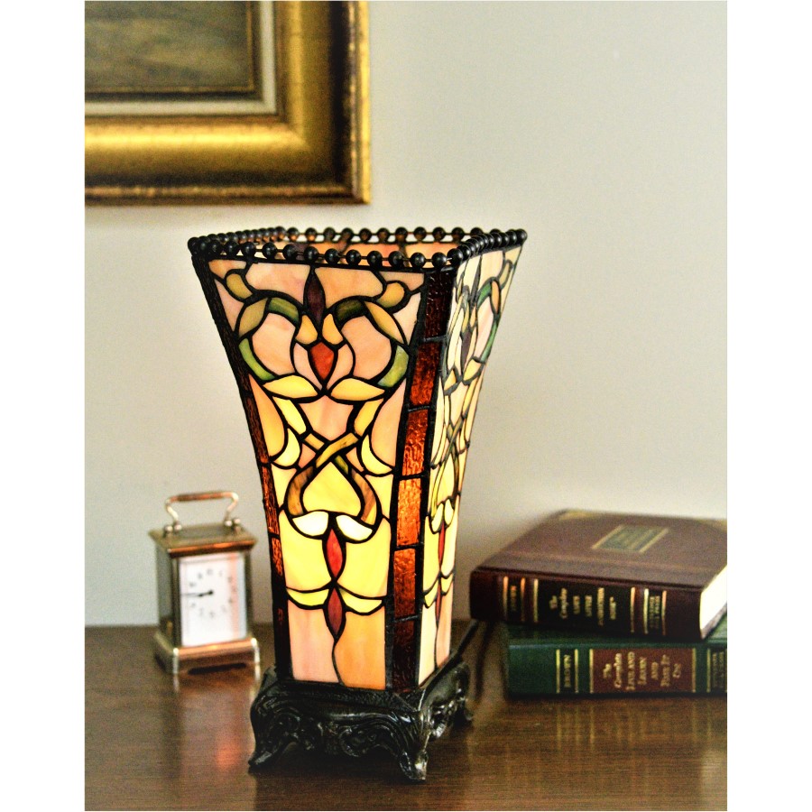 Floral vase, lamp, handmade lamp
