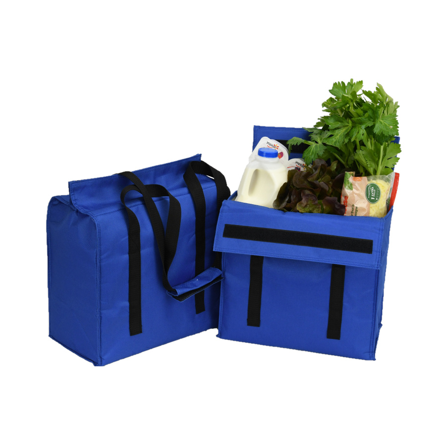 VSBS, insulated shopping bags, velcro insulated shopping bag