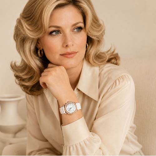 Rose Aura Crystal Watch