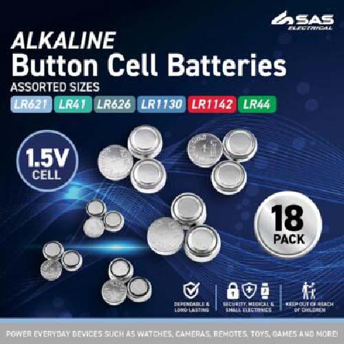 Button Batteries 18pk