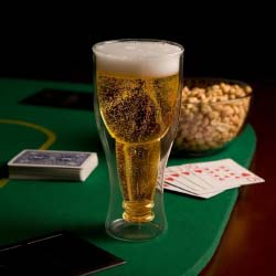 Bottoms Up Beer Glass