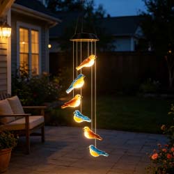 Solar Bird Windchime
