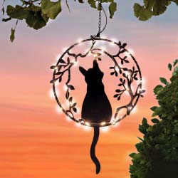 Solar Cat Ornament