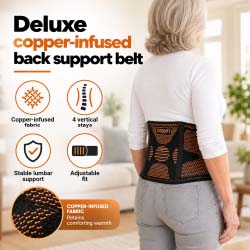 Copper-infused Back Brace