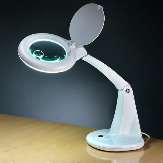 DSMGS, LED, Magnifier, LED Desktop Magnifier