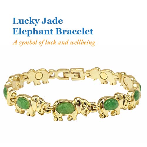 Lucky Jade Elephant Bracelet