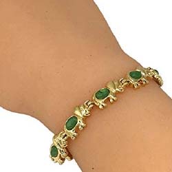 Lucky Jade Elephant Bracelet