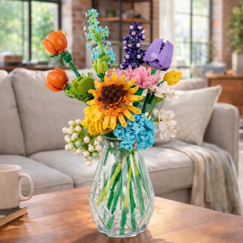 DIY Flower Mini Bricks