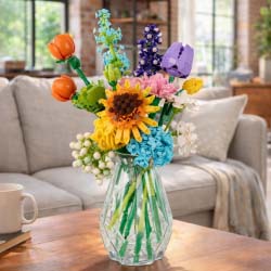 DIY Flower Mini Bricks