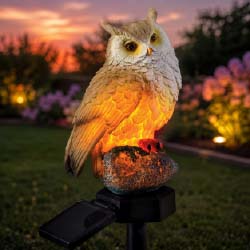 Golden Glow Owl Stake