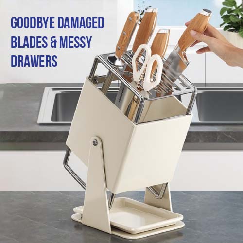 Stainless Steel Knife Block