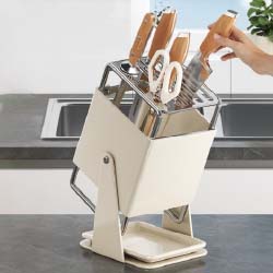 Stainless Steel Knife Block