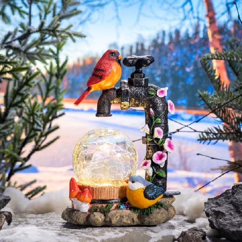 Solar Birds Tap Light