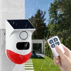 Solar Wireless Home Alarm w motion sensor