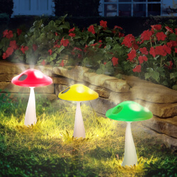 Mushroom Solar Lights  S/3