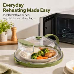 2-in-1 Microwave Splatter Cover