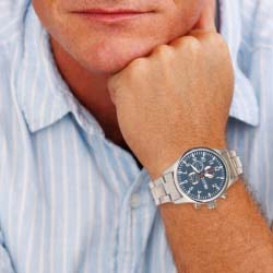 Classic Chronograph-Style Men's Watch