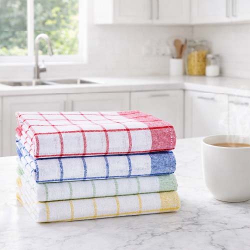 Checkered Kitchen Towels Set