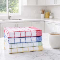 Checkered Kitchen Towels Set