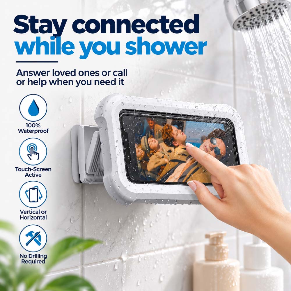 Waterproof Shower Phone Holder