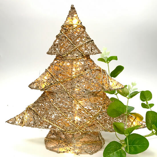 Sparkling Cotton Thread LED Tree